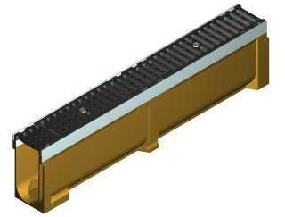 SE10 с уклоном - с внутренней шириной 100 мм с уклоном дна